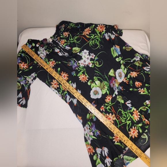 Umgee Floral Boho Lightweight Dress sz S R7079 - Picture 7 of 9